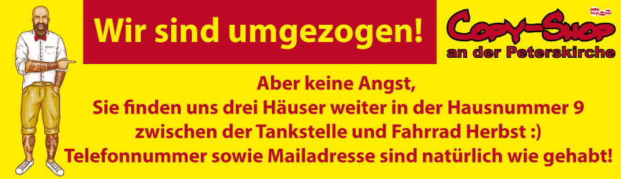Copy-Shop an der Peterskirche für Studenten